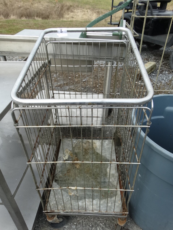 Metal Commercial Cart on Commercial Casters. 24x22x28 - Image 1 of 6