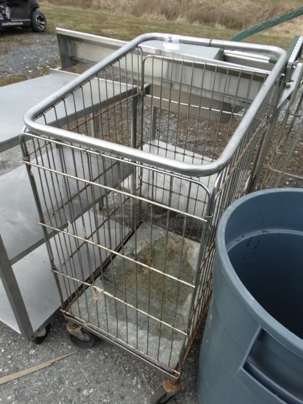Metal Commercial Cart on Commercial Casters. 24x22x28 - Image 4 of 6