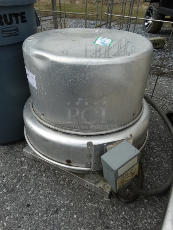 Metal Commercial Mushroom Exhaust Fan. 208-230 Volts, 3 Phase. 30x38x34 - Image 4 of 9