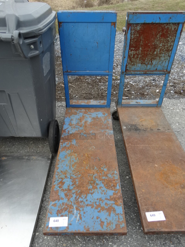 Metal Commercial Cart on Commercial Casters. 18x54x42