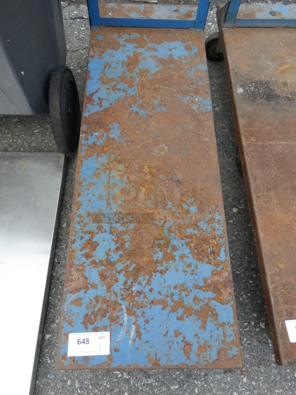 Metal Commercial Cart on Commercial Casters. 18x54x42 - Image 3 of 3
