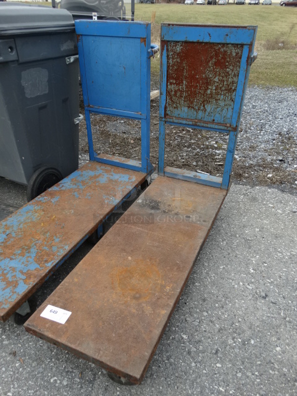 Metal Commercial Cart on Commercial Casters. 18x54x42 - Image 2 of 6