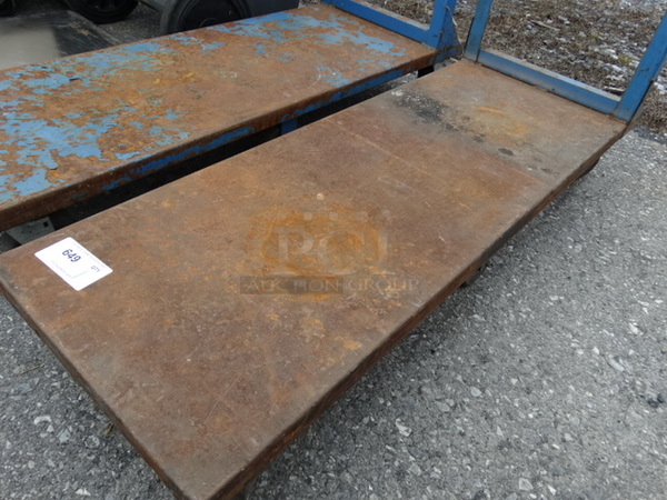Metal Commercial Cart on Commercial Casters. 18x54x42 - Image 3 of 6