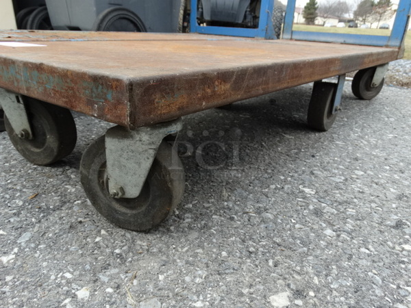 Metal Commercial Cart on Commercial Casters. 18x54x42 - Image 4 of 6