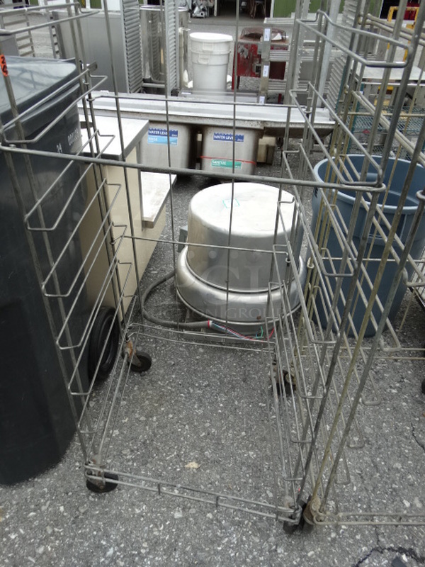 Metal Commercial Pan Transport Rack on Commercial Casters. 24x26x74 - Image 4 of 4