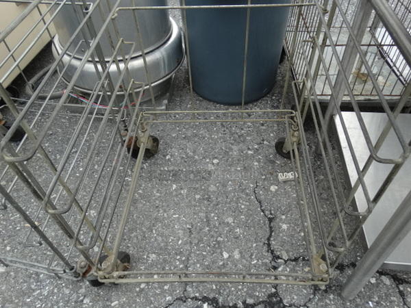 Metal Commercial Pan Transport Rack on Commercial Casters. 24x26x74 - Image 3 of 4