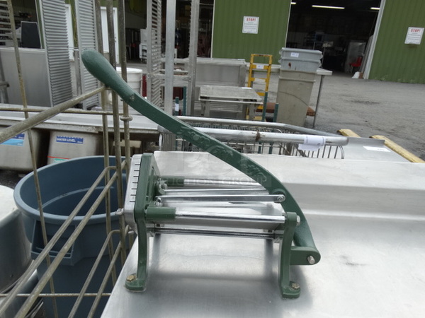 Stainless Steel Commercial Table w/ French Fry Cutter, Backsplash, Drawer and Undershelf. 36x30x39 - Image 5 of 7