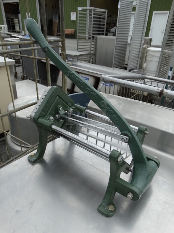 Stainless Steel Commercial Table w/ French Fry Cutter, Backsplash, Drawer and Undershelf. 36x30x39 - Image 6 of 7