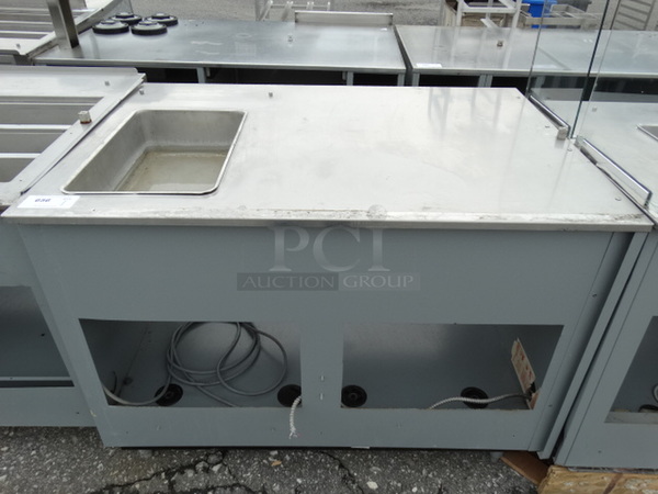 NICE! 2003 Duke Model SUB-HF-L48 Stainless Steel Commercial Soup Warmer Make Line Piece. 120 Volts, 1 Phase. 49x34.5x37