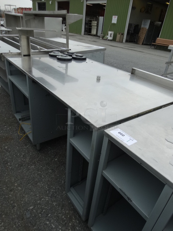 NICE! 2003 Duke Model SUB-CU-60A Stainless Steel Commercial Make Line Cashier Piece. 61x34.5x46 - Image 2 of 6