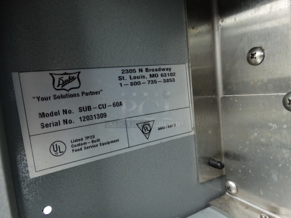 NICE! 2003 Duke Model SUB-CU-60A Stainless Steel Commercial Make Line Cashier Piece. 61x34.5x46 - Image 6 of 6