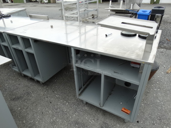 NICE! 2003 Duke Stainless Steel Commercial Make Line Cashier Piece. 73x34.5x46 - Image 1 of 7