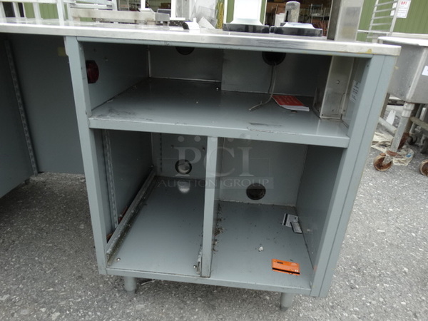 NICE! 2003 Duke Stainless Steel Commercial Make Line Cashier Piece. 73x34.5x46 - Image 2 of 7