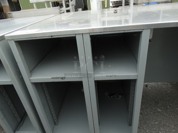 NICE! 2003 Duke Stainless Steel Commercial Make Line Cashier Piece. 73x34.5x46 - Image 3 of 7