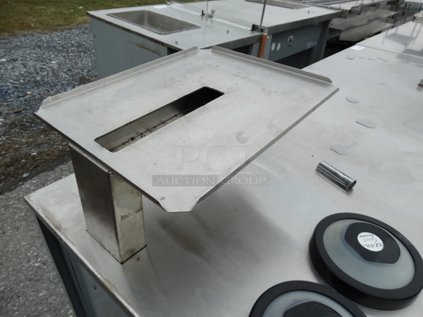 NICE! 2003 Duke Stainless Steel Commercial Make Line Cashier Piece. 73x34.5x46 - Image 6 of 7
