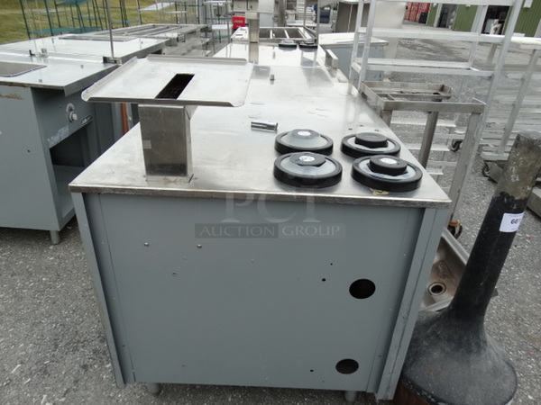 NICE! 2003 Duke Stainless Steel Commercial Make Line Cashier Piece. 73x34.5x46 - Image 7 of 7