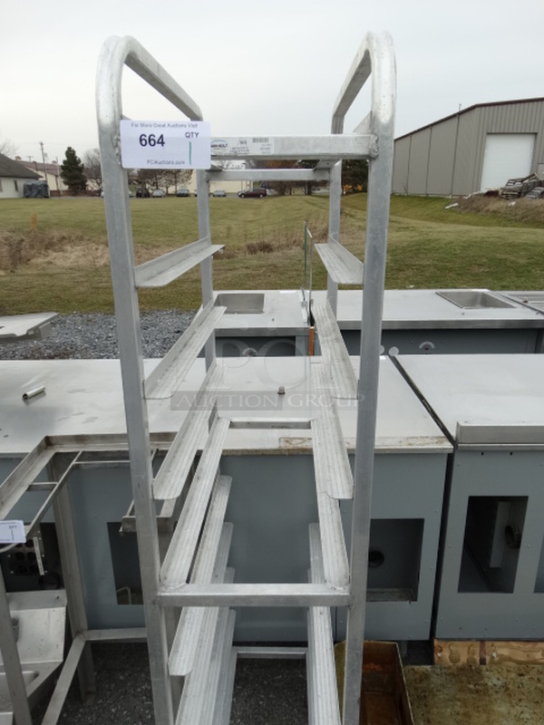 Metal Commercial Pan Transport Rack on Commercial Casters. 13x26x67 - Image 2 of 3