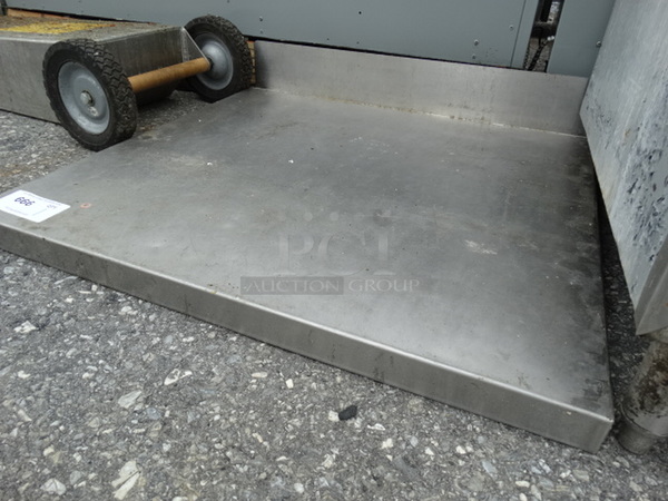 Stainless Steel Countertop w/ Backsplash. 31x29x6 - Image 2 of 4