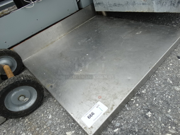 Stainless Steel Countertop w/ Backsplash. 31x29x6 - Image 3 of 4