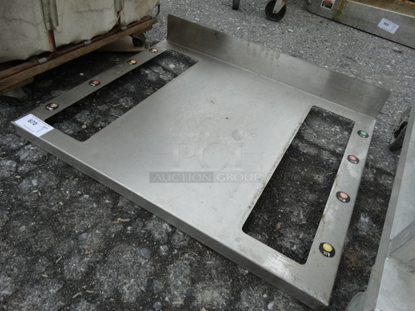 Stainless Steel Countertop w/ Backsplash and Cut Outs. 36x30x6 - Image 3 of 5