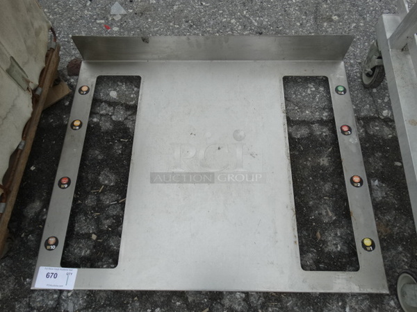 Stainless Steel Countertop w/ Backsplash and Cut Outs. 36x30x6 - Image 4 of 5