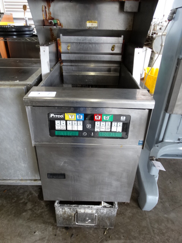 2 EXQUISITE! Items; Giles Model FSH-2-PH Stainless Steel Commercial Ventless Grease Hood and 2010 Pitco Frialator Model SEF184 Stainless Steel Commercial Electric Powered Deep Fat Fryer w/ Filtration System. 208-240 Volts, 3 Phase. 24x42x82. 2 Times Your Bid - Image 5 of 8