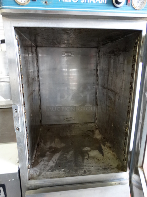 WOW! Alto Shaam Model 1200-UPS Stainless Steel Commercial Halo Heat Pass Through 2 Half Size Door Holding Cabinet. 125 Volts, 1 Phase. 24x34x68. Cannot Test Due To Plug Style - Image 6 of 9