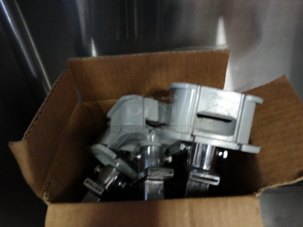 NICE! Silver King Model SK3IMP Stainless Steel Commercial Countertop 3 Head Milk Dispenser. Comes w/ Drip Tray Grate! 115 Volts, 1 Phase. 38x17x40. Tested and Working! - Image 7 of 7