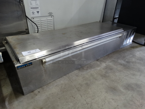 NICE! Silver King Model SKPS Stainless Steel Commercial Countertop Bar Topping Cooler. 115 Volts, 1 Phase. 57x18x11. Tested and Working!