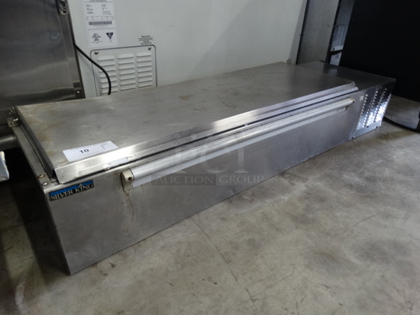 NICE! Silver King Model SKPS Stainless Steel Commercial Countertop Bar Topping Cooler. 115 Volts, 1 Phase. 57x18x11. Tested and Working! - Image 1 of 5