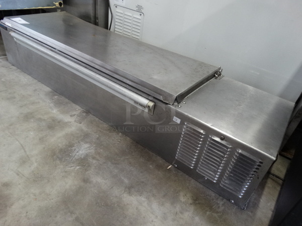 NICE! Silver King Model SKPS Stainless Steel Commercial Countertop Bar Topping Cooler. 115 Volts, 1 Phase. 57x18x11. Tested and Working! - Image 2 of 5