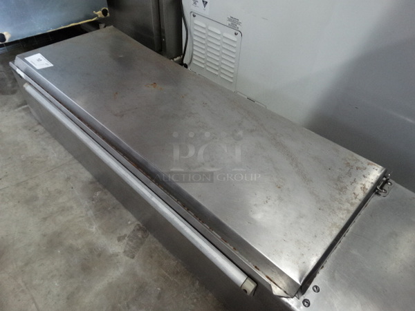 NICE! Silver King Model SKPS Stainless Steel Commercial Countertop Bar Topping Cooler. 115 Volts, 1 Phase. 57x18x11. Tested and Working! - Image 3 of 5
