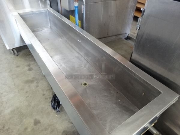 NICE! 2001 Delfield Model 8168NB Stainless Steel Commercial Cold Pan Drop In. 115 Volts, 1 Phase. 67.5x18x22. Tested and Working! - Image 3 of 6