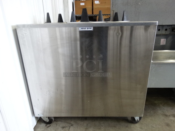 NICE! Servolift Eastern Stainless Steel Commercial 3 Well Plate Return on Commercial Casters. 37x26x40 - Image 4 of 6