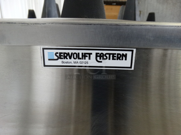 NICE! Servolift Eastern Stainless Steel Commercial 3 Well Plate Return on Commercial Casters. 37x26x40 - Image 5 of 6