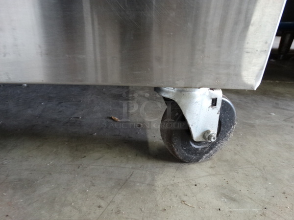 NICE! Servolift Eastern Stainless Steel Commercial 3 Well Plate Return on Commercial Casters. 37x26x40 - Image 6 of 6