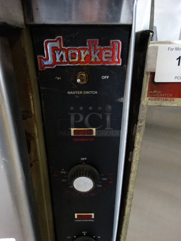 SWEET! Vulcan Snorkel Stainless Steel Commercial Gas Powered Full Size Convection Oven w/ View Through Doors and Metal Oven Racks. 40x32x39 - Image 3 of 8
