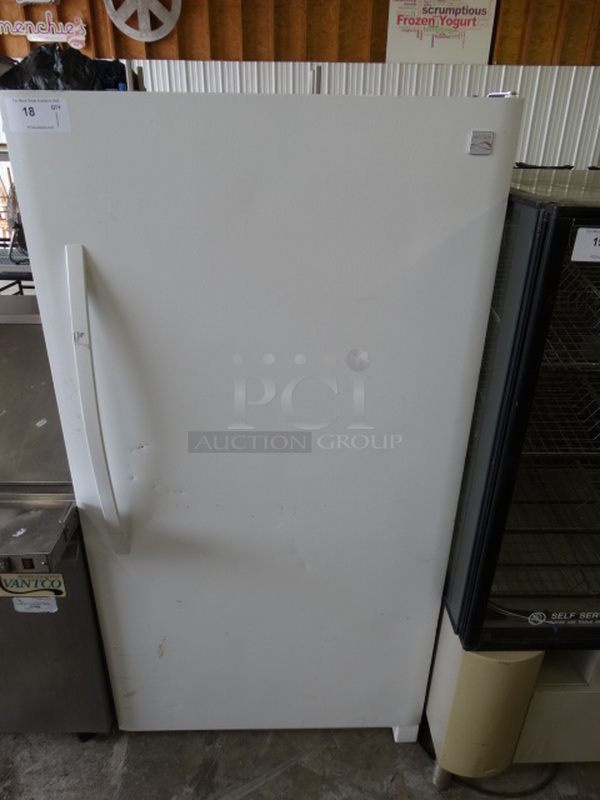 Kenmore Model 253.70722410 Single Door Reach In Cooler. 115 Volts, 1 Phase. 34x32x67. Tested and Working!