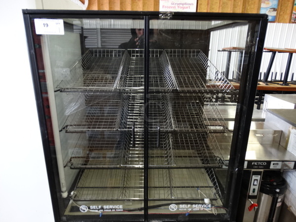 Metal Commercial Floor Style Bakery Display Case Merchandiser w/ Metal Basket Racks. 36x32x61 - Image 4 of 6