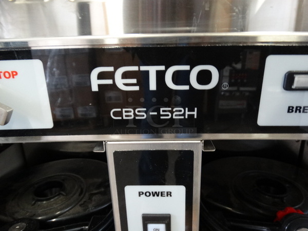 NICE! Fetco Model CBS-52H Stainless Steel Commercial Countertop Dual Coffee Machine w/ Hot Water Dispenser and 2 Stainless Steel Satellites. 21x16.5x34.5 - Image 6 of 7