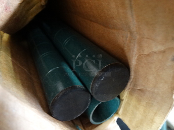 ALL ONE MONEY! Lot of 3 Green Finish Metro Poles! 24" - Image 2 of 2