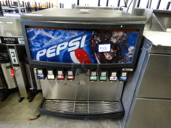 NICE! Stainless Steel Commercial Countertop 8 Flavor Carbonated Beverage Machine. 30.5x30.5x38