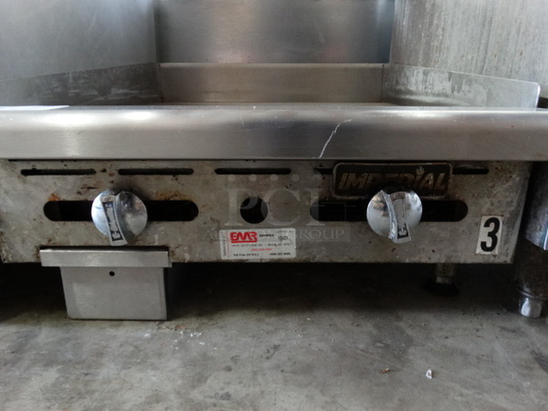 NICE! Stainless Steel Commercial Countertop Gas Powered Flat Top Griddle. 24x32.5x14 - Image 5 of 5