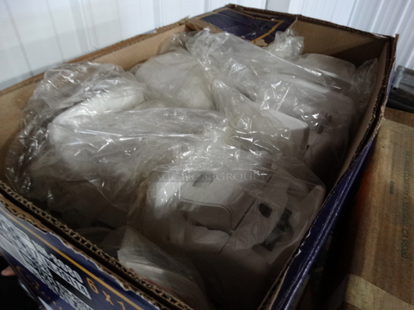 6 White Poly Hand Sanitizer Dispensers. 6 Times Your Bid! - Image 3 of 5