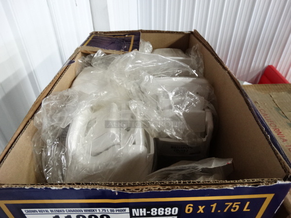6 White Poly Hand Sanitizer Dispensers. 6 Times Your Bid! - Image 5 of 5