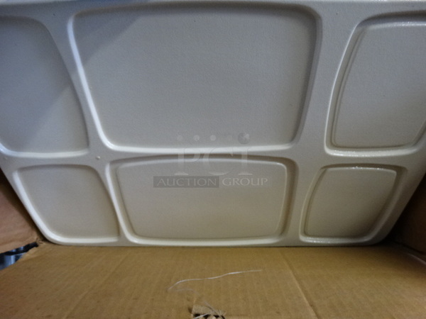 10 Tan Poly 5 Compartment Serving Trays. 19.5x13.5x2. 10 Times Your Bid! - Image 4 of 4