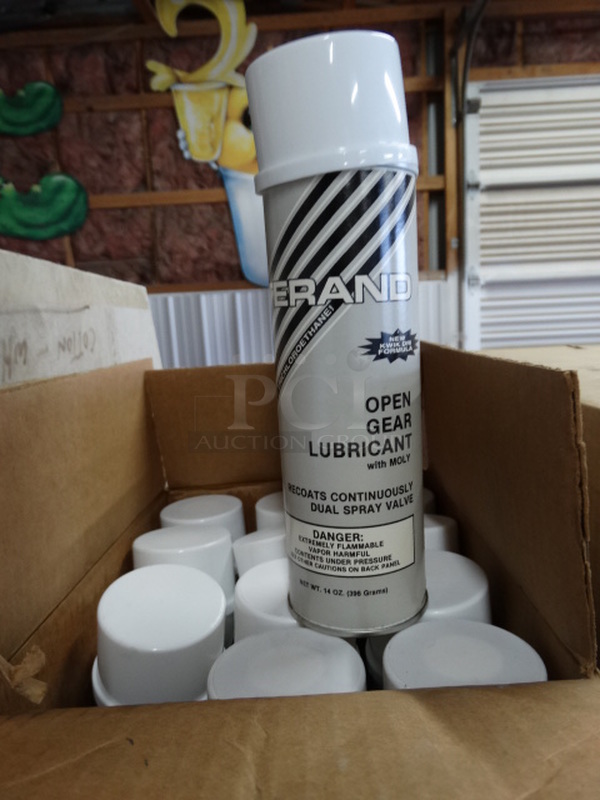 ALL ONE MONEY! Lot of 12 Cans of Open Gear Lubricant with Moly!