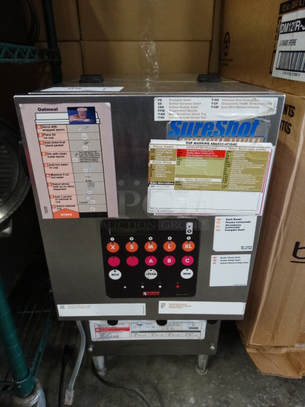NICE! SureShot Model AC20 Stainless Steel Commercial Countertop Flavor Dispenser. 120 Volts, 1 Phase. 13x22x27