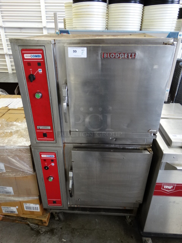 2 GORGEOUS! Blodgett Model BCS-6/AA Stainless Steel Commercial Electric Powered Combi Convection Ovens on Commercial Casters. 208 Volts, 3 Phase. 36x31x68. 2 Times Your Bid! - Image 1 of 9