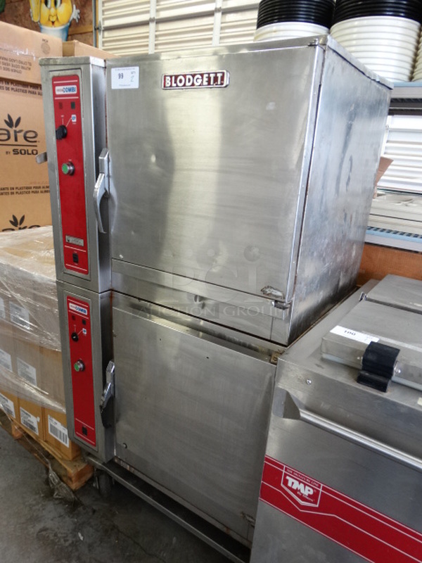 2 GORGEOUS! Blodgett Model BCS-6/AA Stainless Steel Commercial Electric Powered Combi Convection Ovens on Commercial Casters. 208 Volts, 3 Phase. 36x31x68. 2 Times Your Bid! - Image 2 of 9